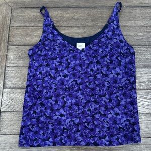 a new day Purple Floral Camisole